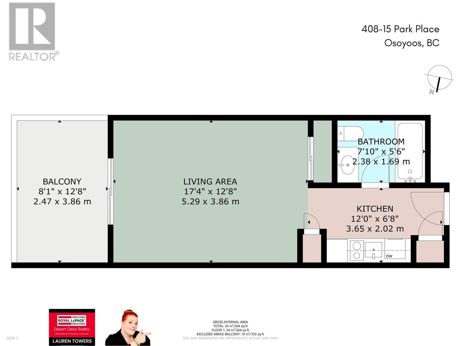 15 Park Place Unit# 408, Osoyoos, British Columbia  V0H 1V0 - Photo 31 - 10336891