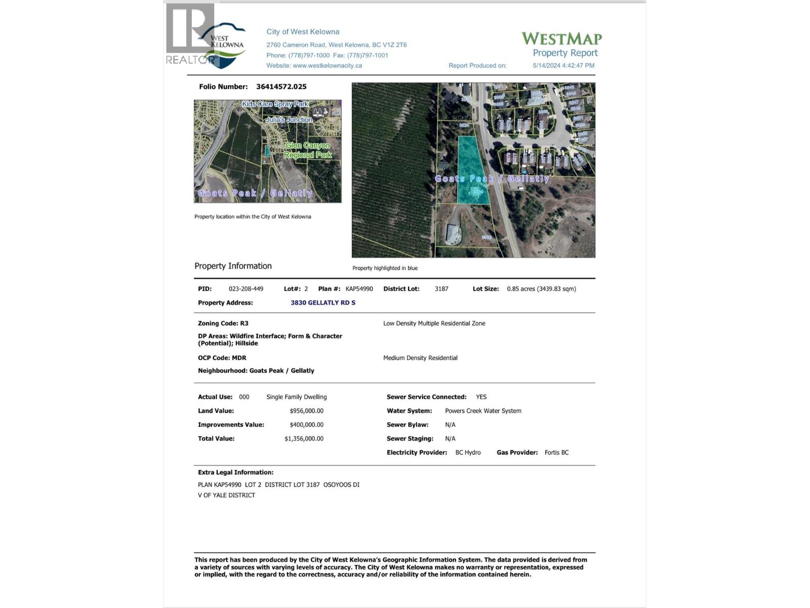 3830 Gellatly Road S, West Kelowna, British Columbia  V4T 2K6 - Photo 3 - 10369416