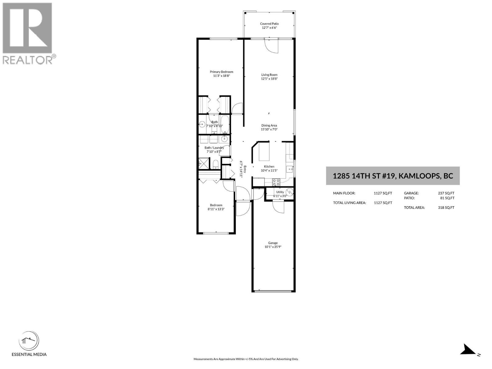 1285 14th Street Unit# 19, Kamloops, British Columbia  V2B 8K9 - Photo 34 - 10400198
